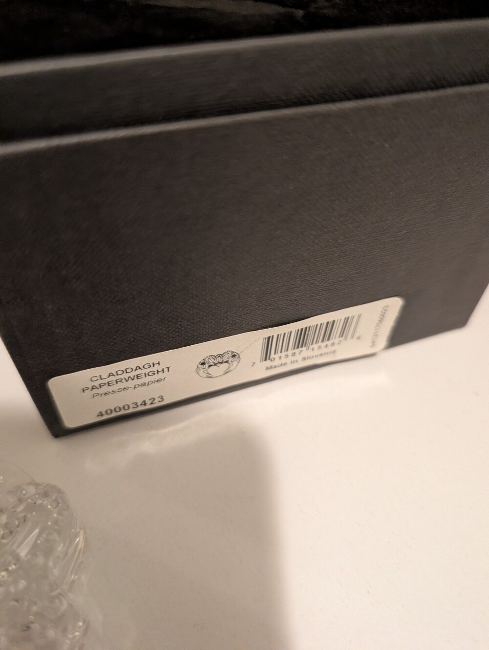 Waterford Crystal Claddagh Crystal Paperweight Brand New In Box - Picture 5 of 10